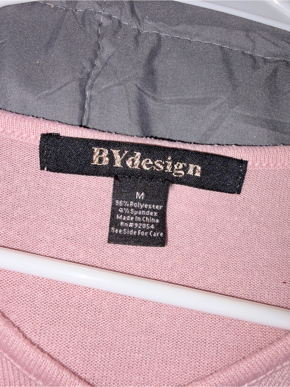 BYdesign Pink Lace-Up Sleeve Knit Top Size Medium - Picture 4 of 7